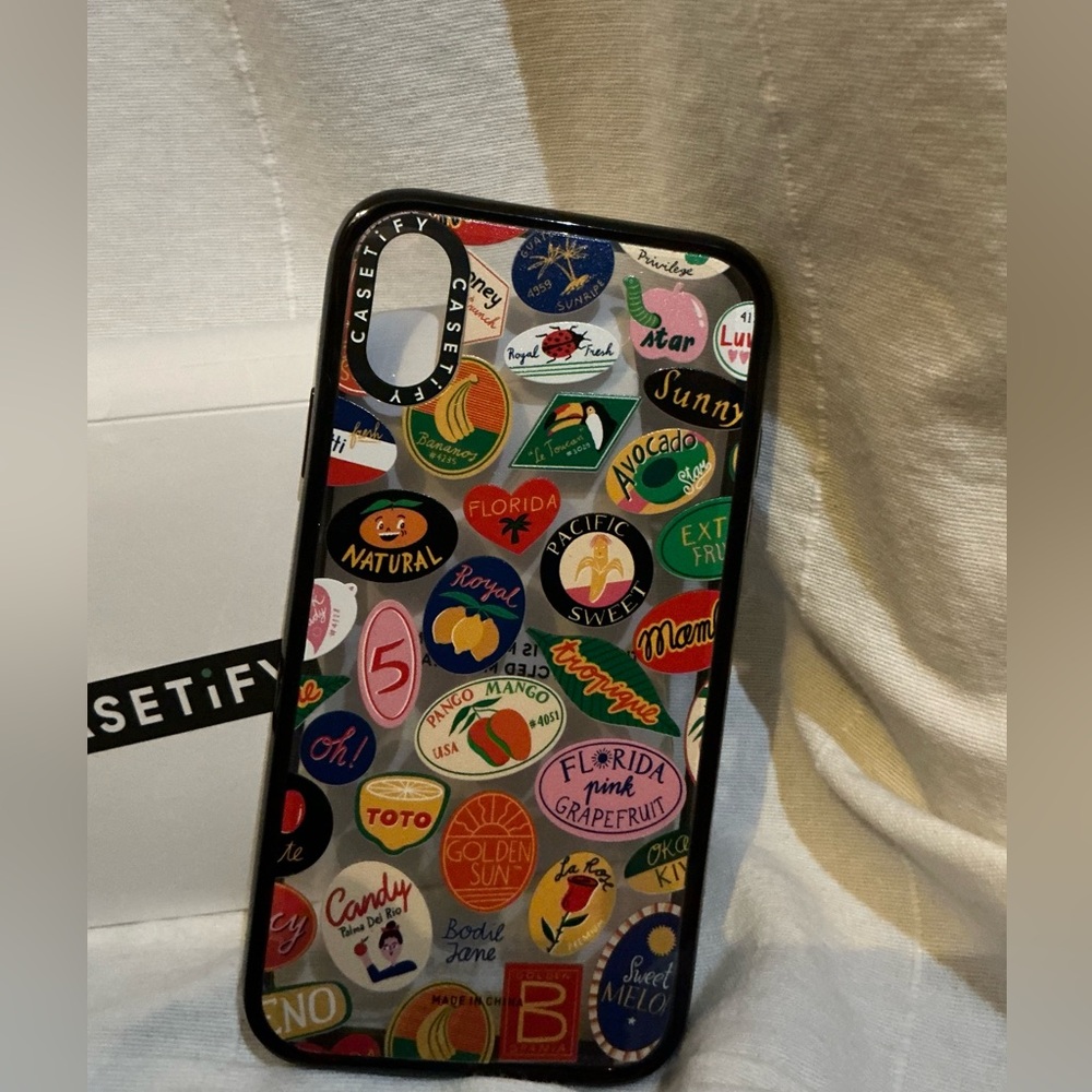 Brand new casetify case for iPhone XR “fruit stickers”